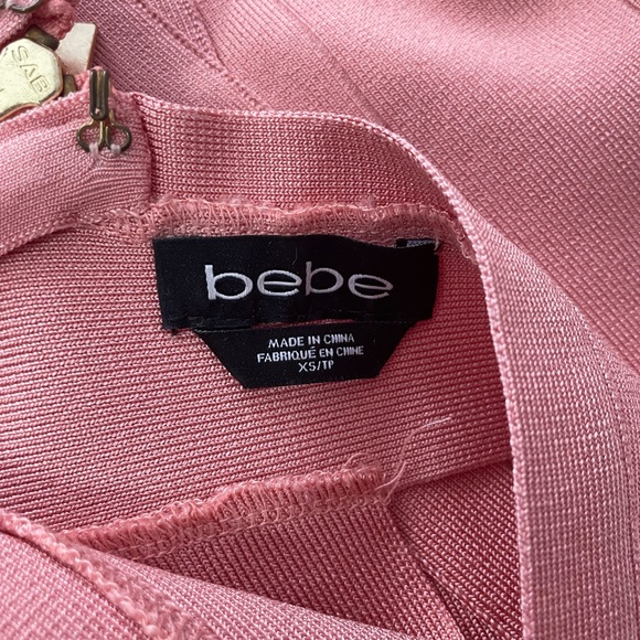 Bebe bandage dress in salmon/pink. Size XS. - Picture 3 of 7